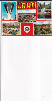 Lahti, vaakuna , sommitelmakortti  .    b709