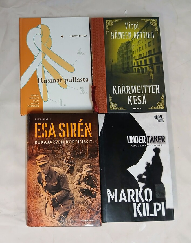 Kotimainen kirja paketti 4kpl