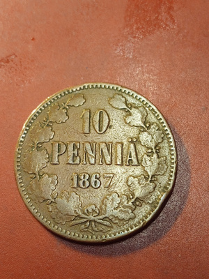 10 penniä 1867 * Copper/Kupari *1/1