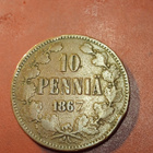 10 penniä 1867 * Copper/Kupari *1/1 - pikkukuva 1