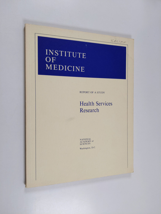 Health services research methodology : report of a study