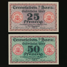 Saksa Notgeld 25, 50 Pfennig, Ermsleben 1.10.1918 - pikkukuva 1
