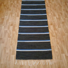 Tumma raitamatto 220x73cm - pikkukuva 1