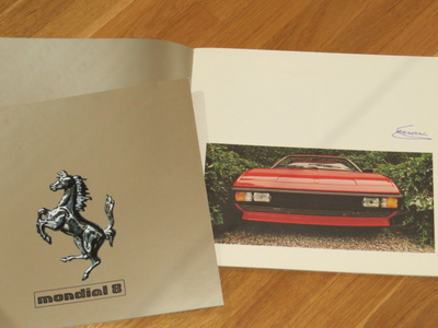 1980 Ferrari Mondial 8 PRESTIGE esite - KUIN UUSI - 32 sivua