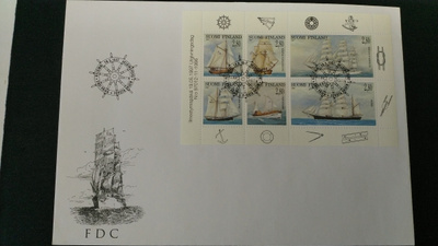 Ensipäivä FDC  Purjelaivoja 19.05.1997