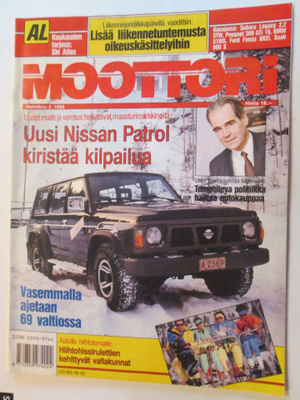 MOOTTORI LEHTI 2 / 1990 SISÄLLYLUETTELOT KUVISSA