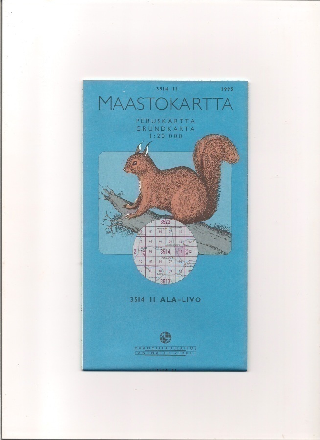 Maastokartta 1:20 000 Ala-Livo