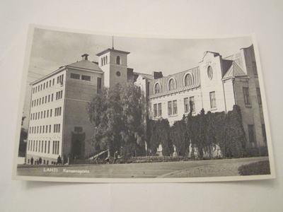 VANHA Postikortti Lahti 1950-l Alkup.Mallikappale