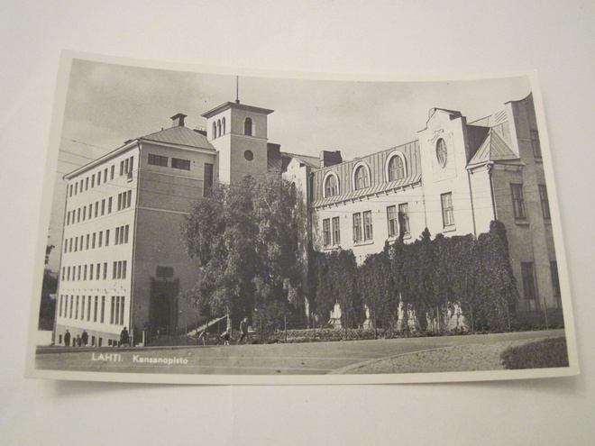 VANHA Postikortti Lahti 1950-l Alkup.Mallikappale