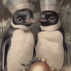 Kaksi pingviiniä, joulupallo - pikkukuva 1