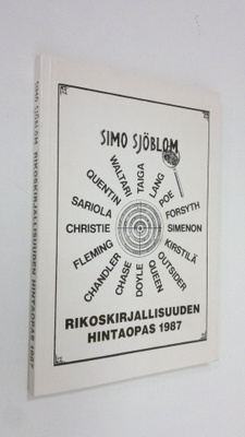 Simo Sjöblom : Rikoskirjallisuuden hintaopas 1987 (signee...