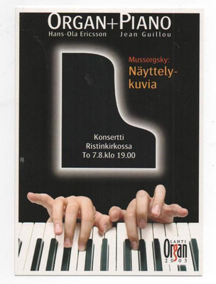 Lahti: Urkuviikko 2003 / Organ + piano
