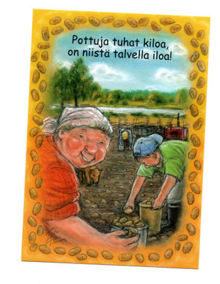 °°POTTUJA TUHAT KILOA, ON NIISTÄ...°° -KORTTI / Hörölä