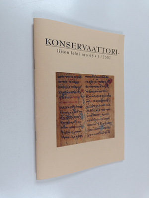 Konservaattoriliiton lehti nro 68, 1/2002