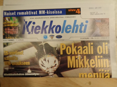 Kiekkolehti Nro 12/2001 (17.11)