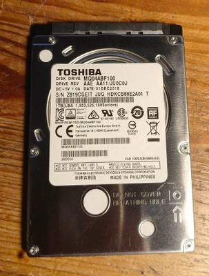 1TB 2,5" kiintolevy