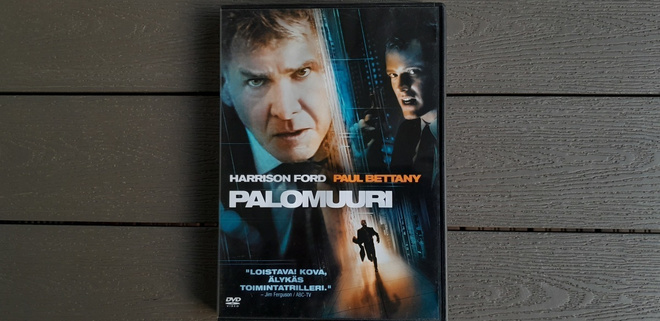 DVD: Palomuuri / Firewall (Harrison Ford, Paul Bettany 2006)