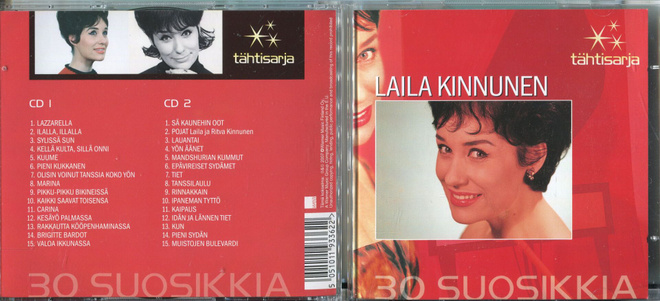 LAILA KINNUNEN . 2 CD-LEVYÄ . 30 SUOSIKKIA - TÄHTISARJA