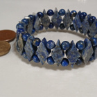 Lapis lazuli kivi rannekoru sininen kivi rannekoru - pikkukuva 4
