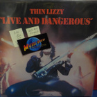 THIN LIZZY - LIVE AND DANGEROUS UK -78 1ST PRESS EX+/EX+ 2LP - pikkukuva 1