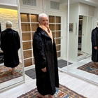Musta upea minkkiturkki, M - XL kokoinen - pikkukuva 2