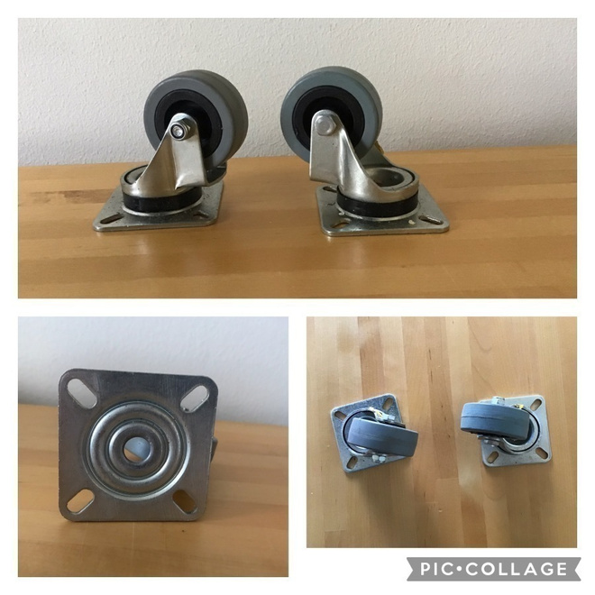 Kääntyvät / Pyörivät Kalustepyörät, 2 kpl