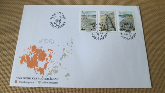 FDC Ahvenanmaa 1993: kalliomuodostelmia