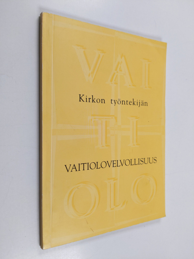 Kirkon työntekijän vaitiolovelvollisuus
