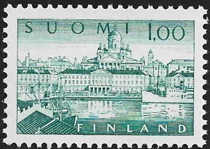 1963 Yleismerkki Helsinki 1,00 paperi xTe ** LaPe 561 x