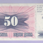 Bosnia Herzegovina 50 dinara v.1992 UNC P-12 - pikkukuva 1