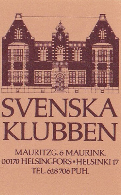 Helsinki, Svenska Klubben  .s41