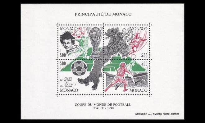Monaco 1963-6BL48 ** Jalkapallon MM-kilpailut (1990)