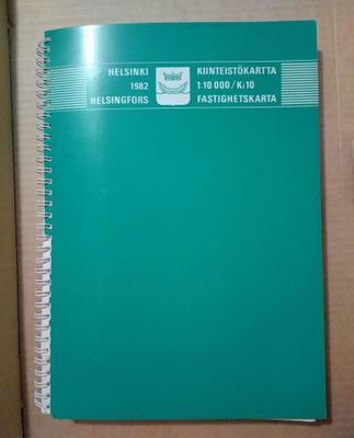 Helsinki 1982 kiinteistökartta 1:10000 -kirja