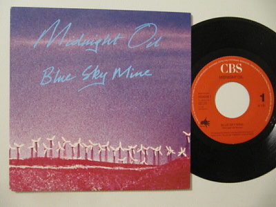 Midnight Oil Blue Sky Mine 7" sinkku