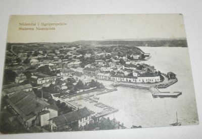 Naantali, maisema Naantalista 1910, vanha mv pk, ei p.