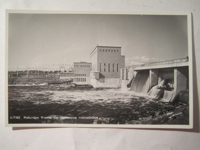 VANHA Postikortti Kemijärvi Lappi 1950-l Alkup.Mallikappale