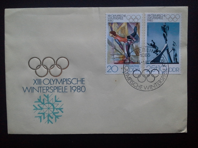 DDR FDC 1980 kuori Olympialaiset
