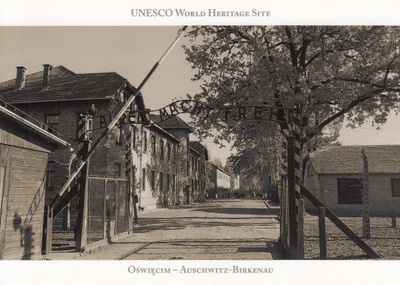 Keskitysleiri Auschwitz Birkenau (postikortti)