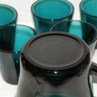 turkoosi Iittala Kaj Franck lasi  5 kpl + kannu / kaadin - pikkukuva 2