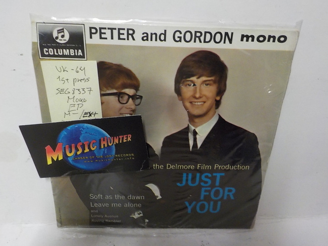 PETER AND GORDON - JUST FOR YOU M-/EX+ MONO EP 7"