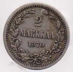 1870 2 markkaa kl4