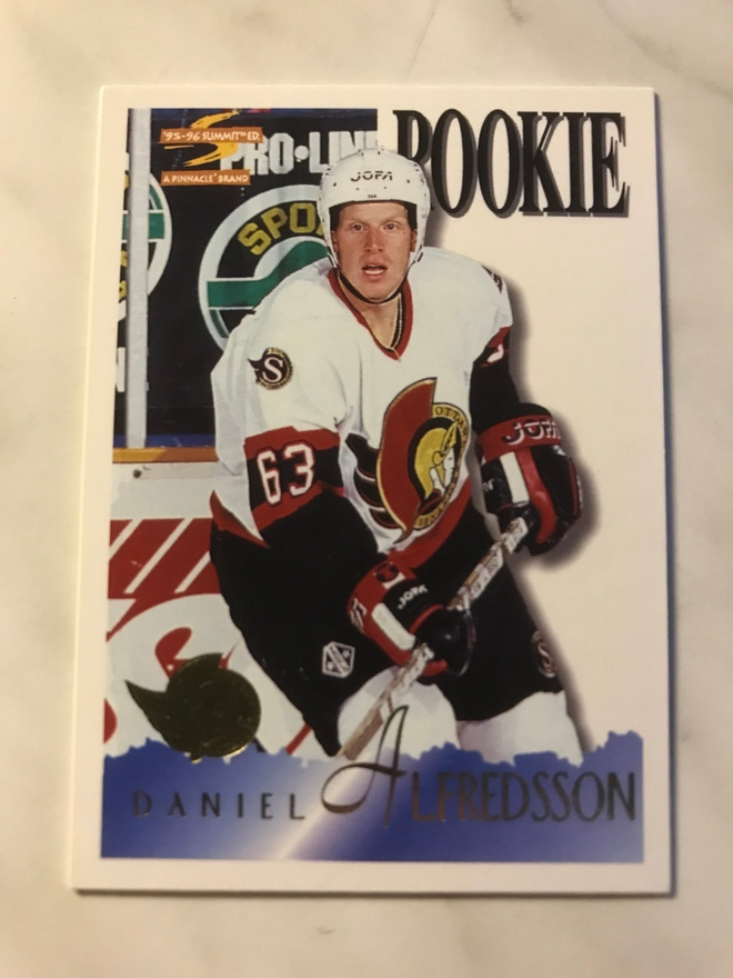 1995-96 Summit Rookie Daniel Alfredsson #182