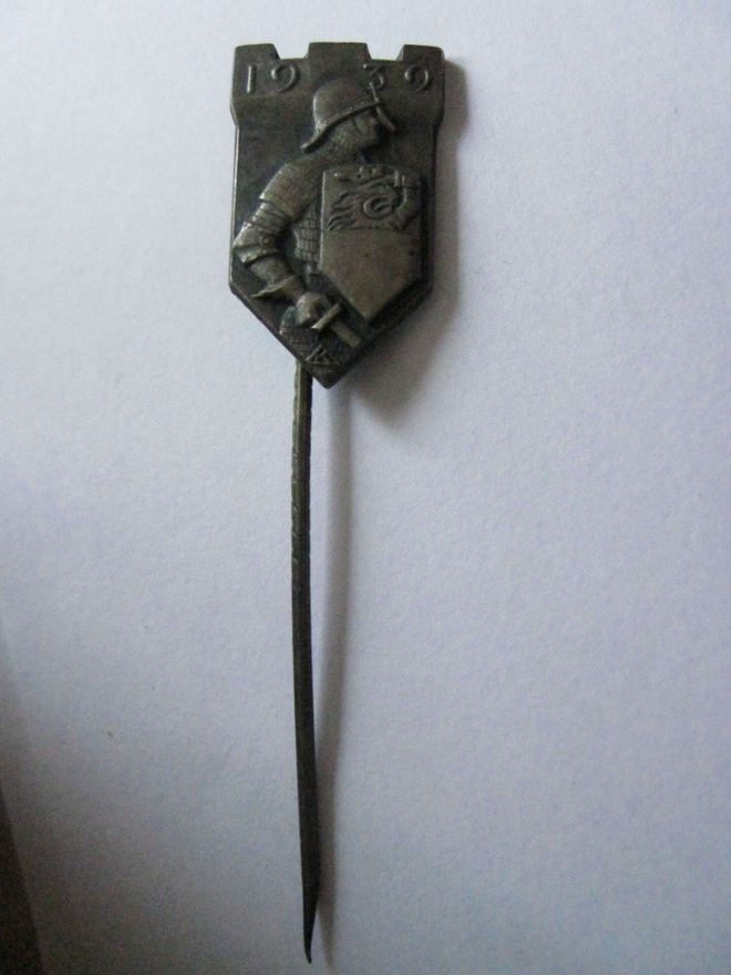 Linnoitustalkoot 1939 hopeinen kannattajamerkki