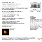 Elton John: Made In England - Limited Edition (CD, Single) - pikkukuva 2