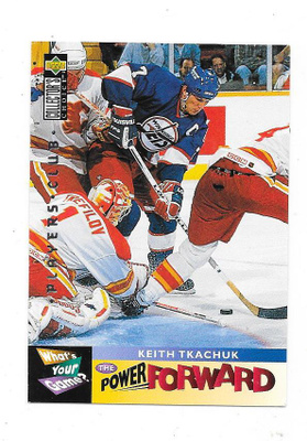 95-96 UD CC Players Club #356 Keith Tkachuk , Winnipeg Jets