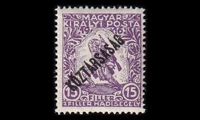 Unkari 220 * Sotahyväntekeväisyys 15+2 f (1918)