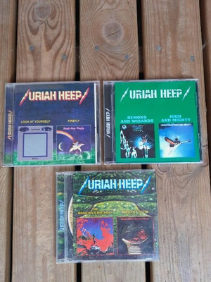 Uriah Heep CD 2on1. Kaksi albumia yhdellä cd-llä.