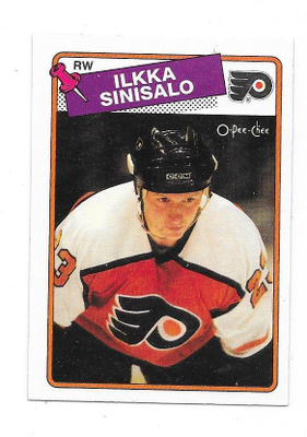 1988-89 OPC #111 Ilkka Sinisalo Philadelphia Flyers