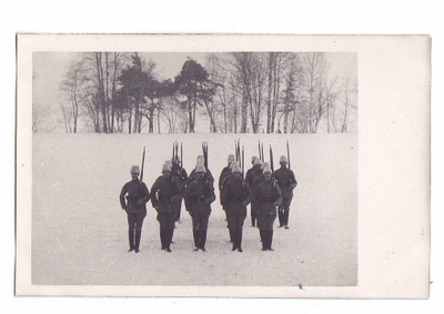 VANHA Valokuva Suojeluskunta Kuopio 1921 Postikorttikoko