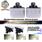 Mazda LED rekisterikilven valot — kirkkaan valkoinen 6000K - pikkukuva 1